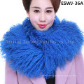 Long Pile Natural Mongolian Fur Scarf Eswj-37A